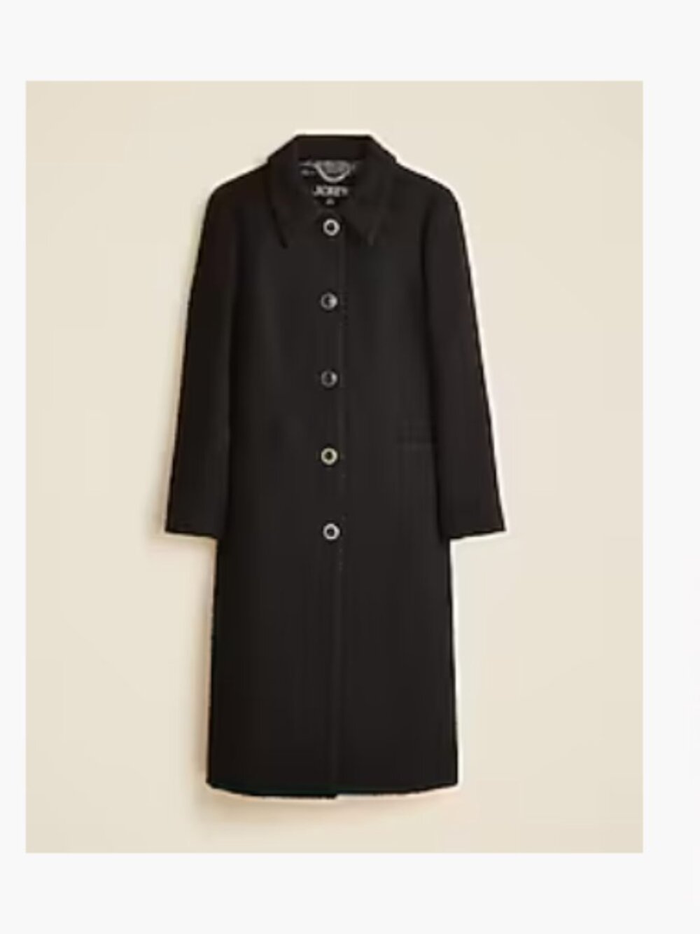 NWT J. Crew Tweed Lady Day Topcoat in Black, Never Worn